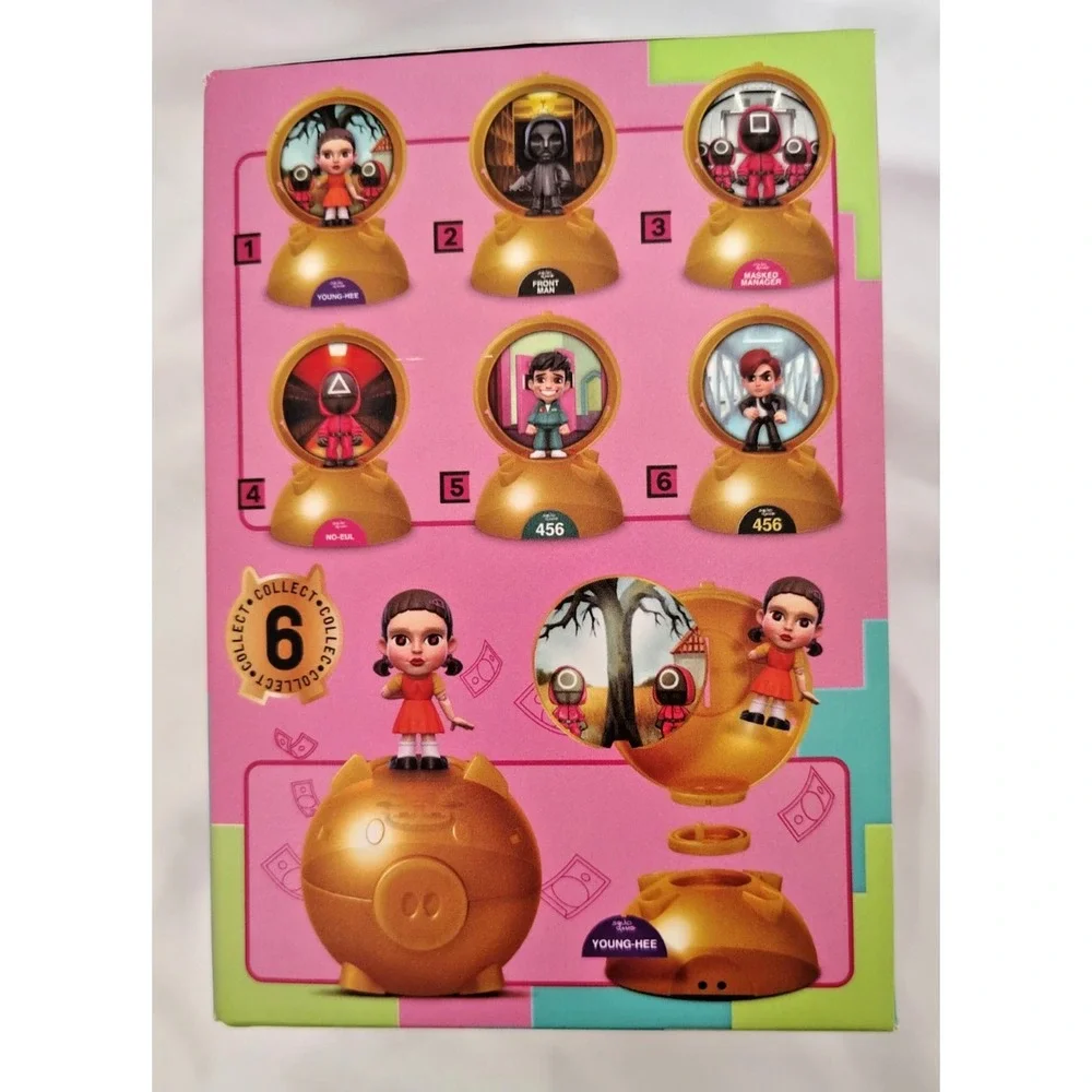 YuMe Netflix Squid Game Piggy Bank Mystery Capsule Blind Box Figure NEW NIB